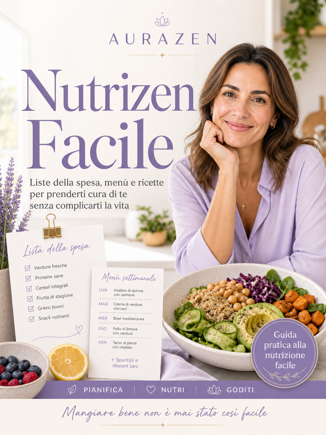 Nutrizen Facile - Liste della spesa, menù e ricette per prenderti cura di te senza complicarti la vita